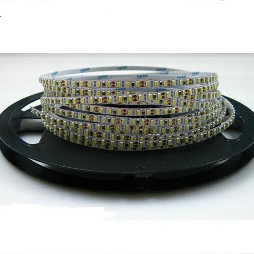 5mm Wide White Background Super Slim DC 12V Dimmable Flexible LED Strips SMD3014-600 120 LEDs/Mtr