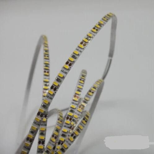 5mm Wide White Background Super Slim DC 12V Dimmable Flexible LED Strips SMD3014-600 120 LEDs/Mtr