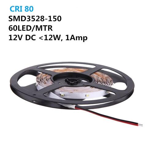 DC 12V SMD3528-150 Flexible LED Strips 30 LEDs Per Meter 8mm Width 150lm Per Meter
