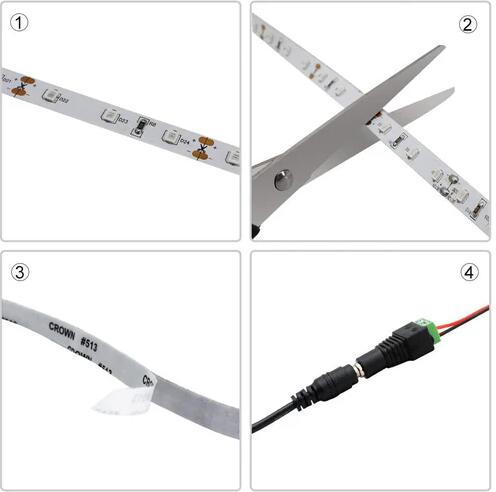 DC12V SMD3528-300-IR InfraRed 850nm, 940nm IR LED Strip Lighting, 60LEDs 4.8W Per Meter LED Tape