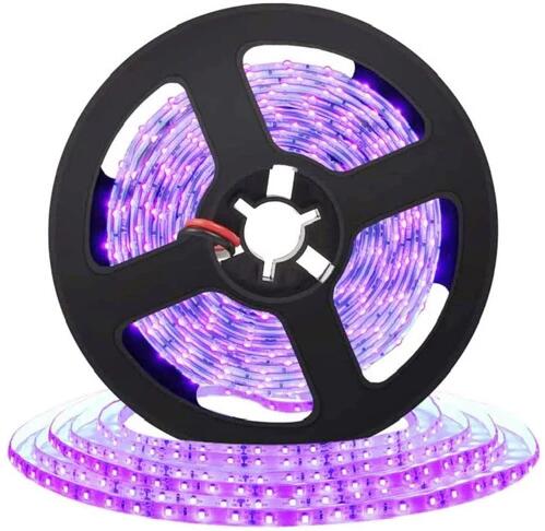 365nm 370nm SMD3528-600 12V 4A 48W UV LED Strip Light Ideal for Curing Currency Validation