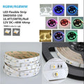 DC 12V RGBW/RGBWW LED Strip Light, 16.4FT/5M SMD5050-150, 30LEDs 9.6W per Meter 4in1 SMD5050 RGBW LED Light