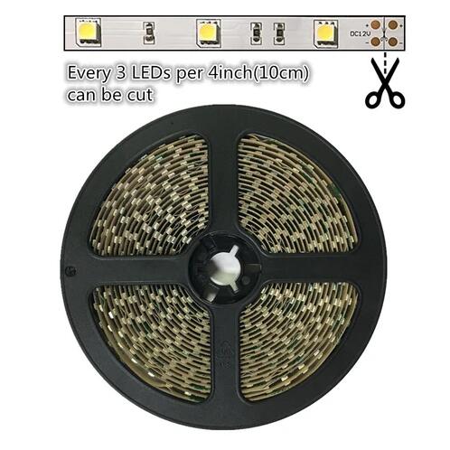 12V Dimmable SMD5050-150 Flexible LED Strips 30 LEDs Per Meter 10mm Width 450lm Per Meter