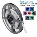 SMD5050-150 RGB Color LED Strips 30 LEDs Per Meter 10mm Wide Tri-Chip Flexible Tape