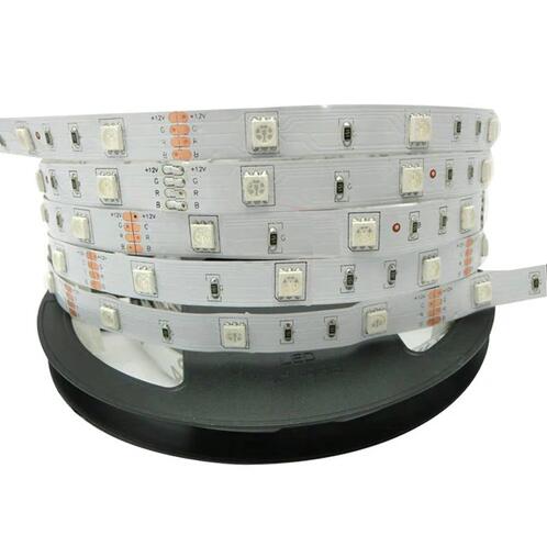 SMD5050-150 RGB Color LED Strips 30 LEDs Per Meter 10mm Wide Tri-Chip Flexible Tape
