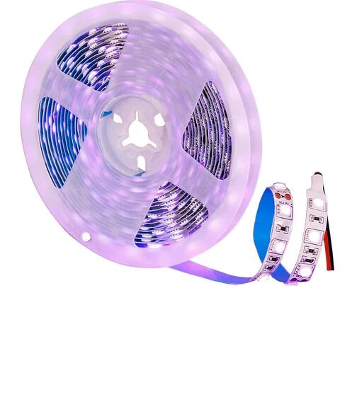 365nm 370nm SMD5050-300 12V 6A 72W UV LED Strip Light for Curing, Currency Validation