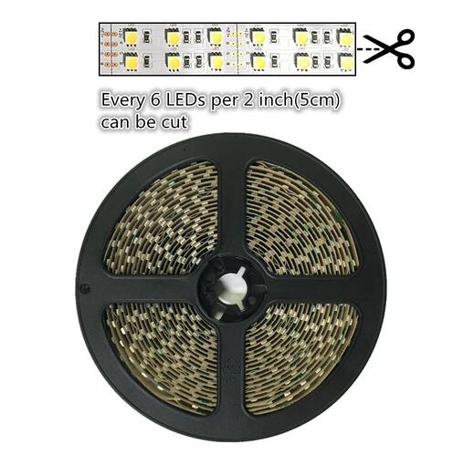 DC12V SMD5050-600-IR InfraRed 940nm | 850nm IR LED Lighting Strip, Double Row 120LEDs 28.8W Per Meter Tape