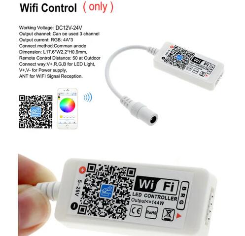 32.8FT/10Mtr RGB LED Strip Lights Kit, SMD5050 30LEDs/Mtr, WiFI Wireless, Smart APP controlled