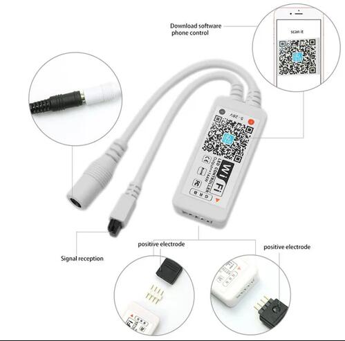 32.8FT/10Mtr RGB LED Strip Lights Kit, SMD5050 30LEDs/Mtr, WiFI Wireless, Smart APP controlled