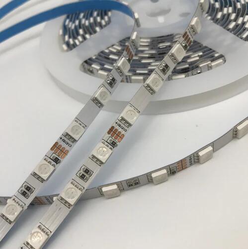 6mm RGB LED Strip Lights, 16.4FT/5Meter SMD5050 300LEDs/Roll, DC12V <60W 5Amp, RGB Color Changing Flexible light Strips