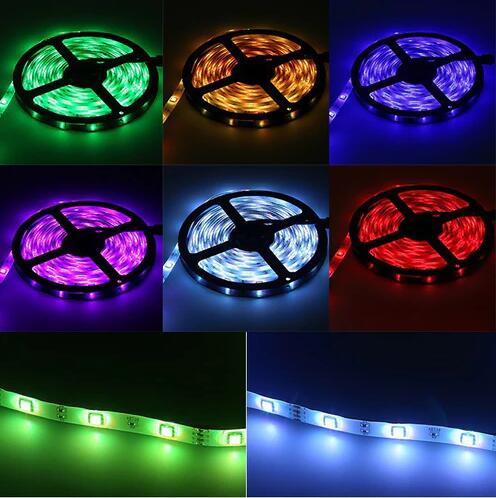 16.4FT/5Mtr 150LEDs RGB LED Strip Light Kit SMD5050 30LEDs/Mtr Bluetooth Wireless Smart APP control