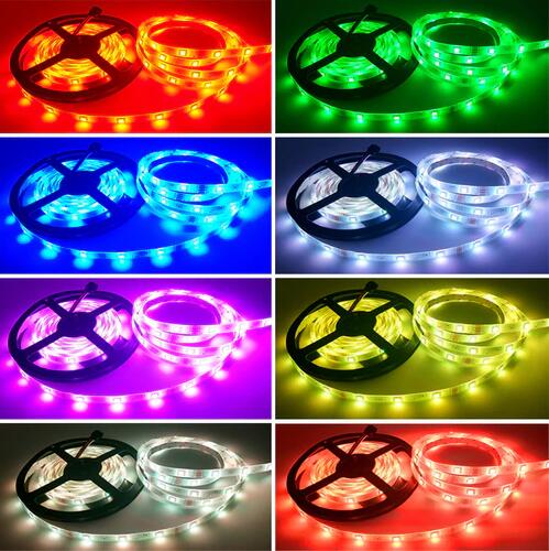 32.8FT/10Mtr RGB LED Strips Light Kit, SMD5050 30LEDs/Mtr, Bluetooth Wireless, Smart APP controlled