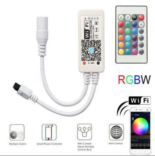 16.4ft（5Mtrs) 300LED SMD5050 RGBW LED Strips Light Kit Music Sync, IR Remote, WiFi APP Controlled, Alexa Compatible
