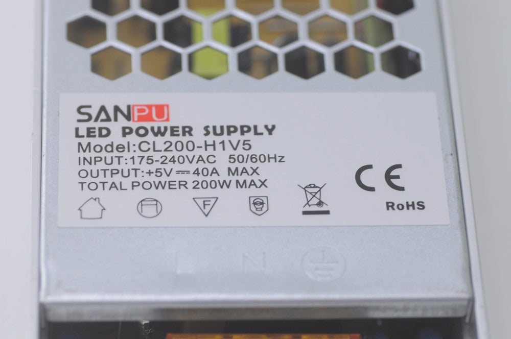 5V 40A 200 Watt LED Power Supply LED Power Supplies For LED Strips LED Lighting