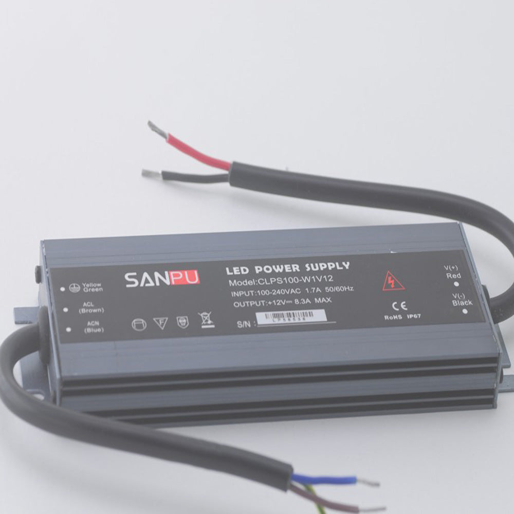 Super Slim  Waterproof 12V 8.3A LED Power Supply 100 Watt LED Power Supplies Rain-proof For LED Strips LED Light