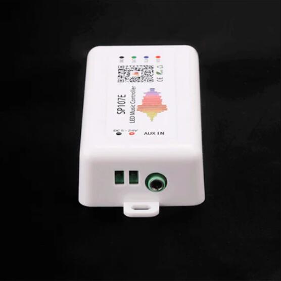 5V-24V DC Wireless SP107E Bluetooth Music Symphony Controller for Dream Color Magic Color Addressable Color Changing LED Flexible Strip Lights Max 960Pixels Controllable