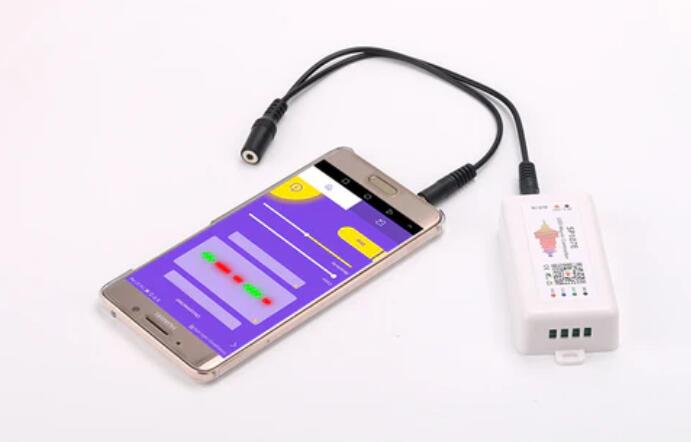 5V-24V DC Wireless SP107E Bluetooth Music Symphony Controller for Dream Color Magic Color Addressable Color Changing LED Flexible Strip Lights Max 960Pixels Controllable