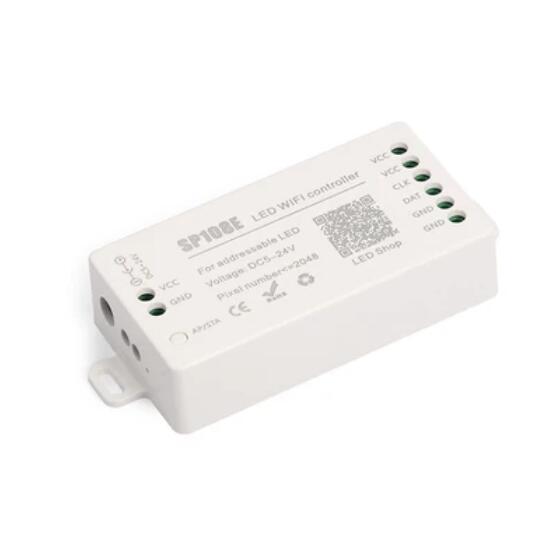 5V-24V DC SP108E Wireless App Controlled Dream Color Magic Color Addressable Color Changing LED Flexible Strip Lights Max 2048Pixels Controllable