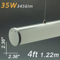 Linear Suspension Fixtures 4ft 1.2 Meter 2.36"x2.36" 35W DC 12V