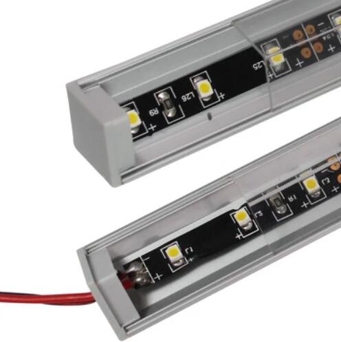 Silver Corner LED Profile V01 16x16mm V-Shape Vertical Cover Corner Mounted Aluminum Extrusion