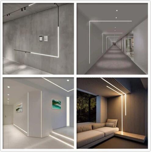 Silver V03 Corner LED Profile 18x18mm V-Shape Corner Mounted LED Aluminum Extrusion