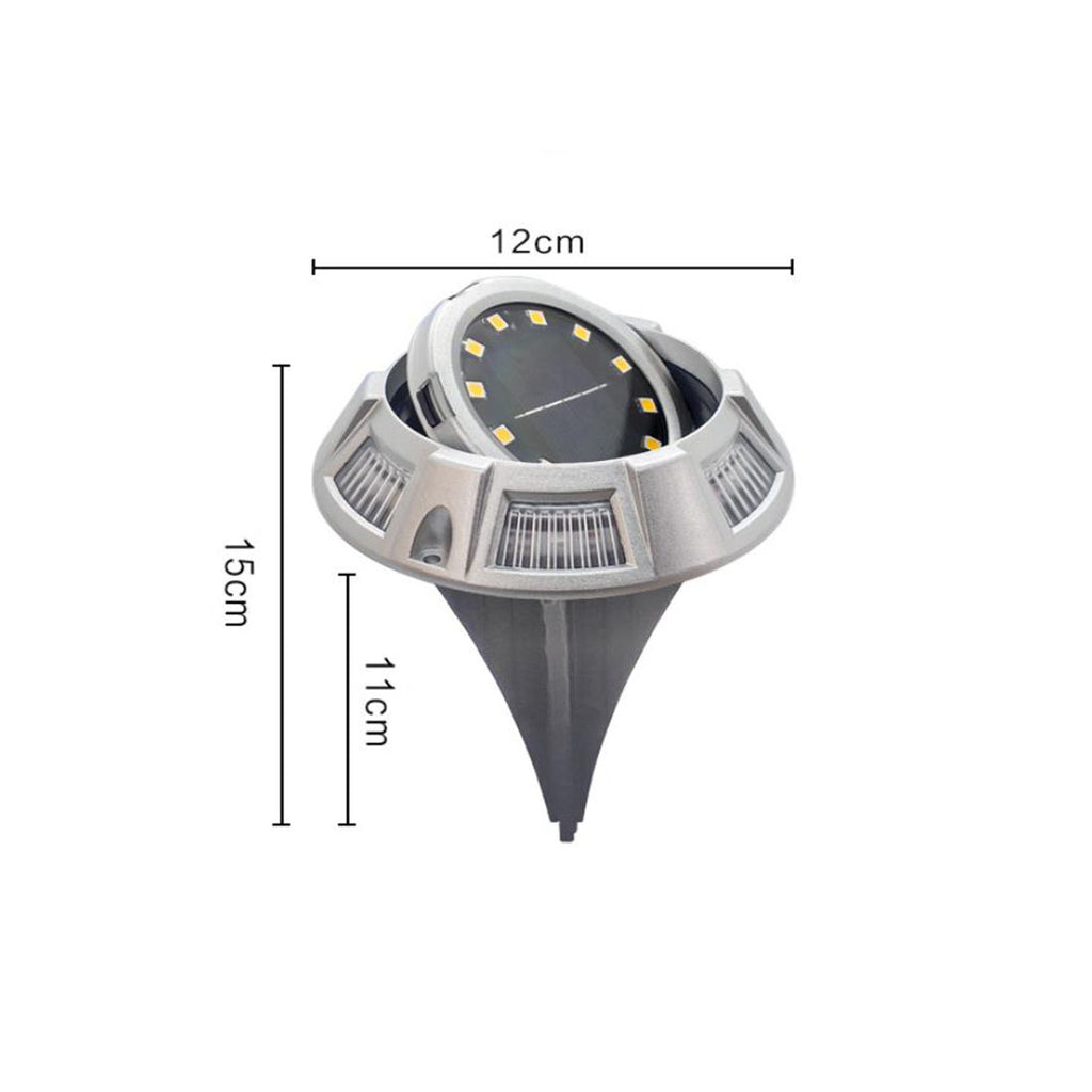 Solar Ground Lights, Upgraded 22 LED Bright Outdoor Color Changing in-Ground Lights for Pathway Yard Deck Patio Lawn (8 Pack)
