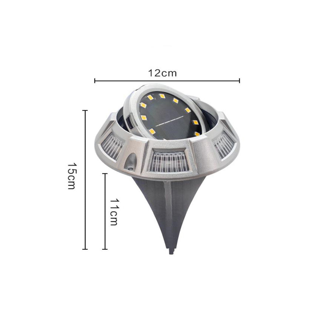Solar Ground Lights, Upgraded 22 LED Bright Outdoor Color Changing in-Ground Lights for Pathway Yard Deck Patio Lawn (8 Pack)