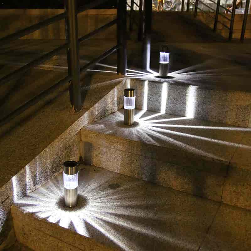 Solar Lawn Light, Waterproof Hollow Projection Solar Floor Light for Garden Passage Lawn Paths (2 Pack)