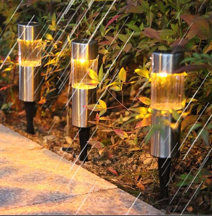 Solar Lawn Light, Waterproof Hollow Projection Solar Floor Light for Garden Passage Lawn Paths (2 Pack)