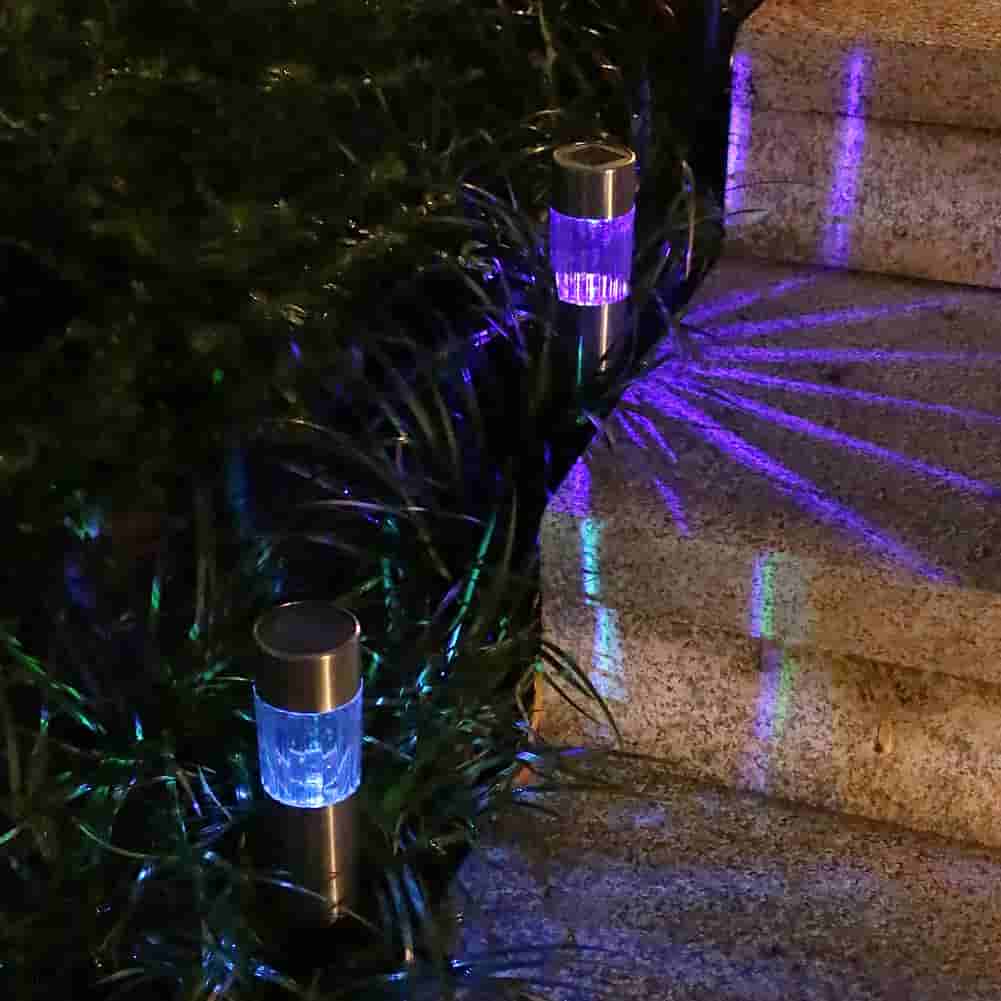 Solar Lawn Light, Waterproof Hollow Projection Solar Floor Light for Garden Passage Lawn Paths (2 Pack)