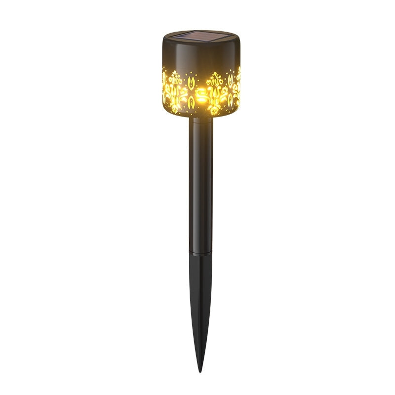 Solar Lawn Light, Waterproof Hollow Projection Solar Floor Light for Garden Passage Lawn Paths (2 Pack)