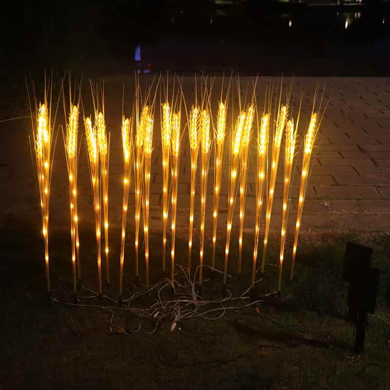 Outdoor Solar Wheat Ear Lamp Waterproof Garden Decoration Courtyard Light Sensing Simulation Wheat LED