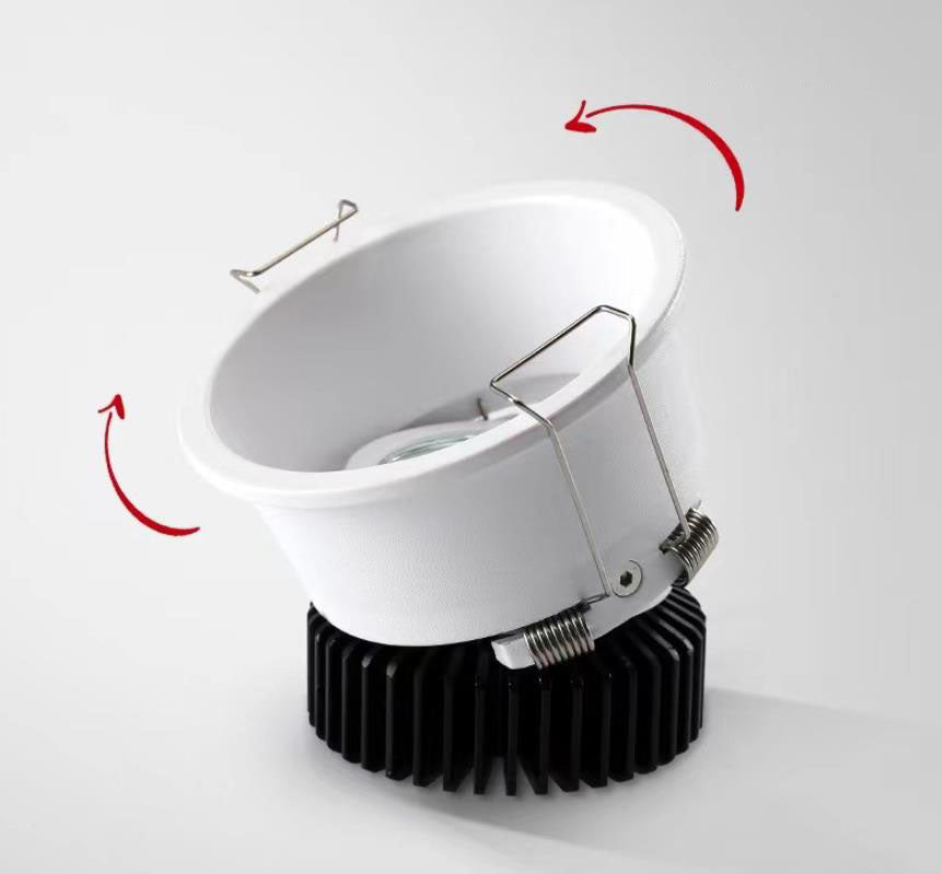 15W Spotlight Led Embedded High Color Rendering Deep Anti-glare Narrow Frame Household Aluminum Wall Washer Downlight
