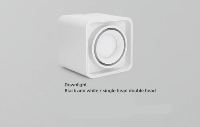 4PCS Pack 7W/10W 110V 220V AC Square LED Downlight Anti-glare Single Head LED Spotlight for Living Room Home Ceiling Aisle Lighting