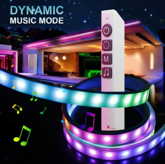 Free Shipping Addressable Pixel LED Light 12V T0513 NEON Dream Color WS2811 LED Strip Light Kit