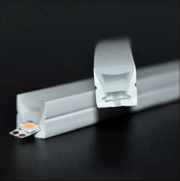 1M/5M/10M/20M Pack of T1010 LED Neon Light Housing Kit with End Caps and Mounting Clips, Flexible Neon Channel Fit for 6mm Wide LED Strip Lights