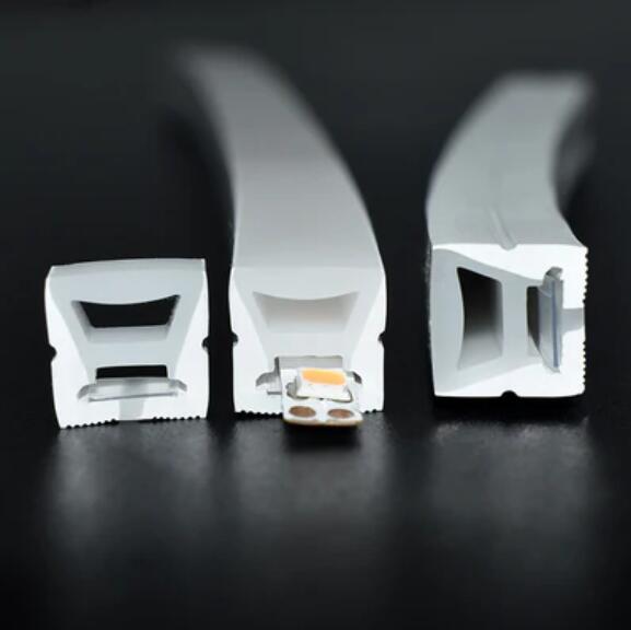 1M/5M/10M/20M Pack of T1010 LED Neon Light Housing Kit with End Caps and Mounting Clips, Flexible Neon Channel Fit for 6mm Wide LED Strip Lights