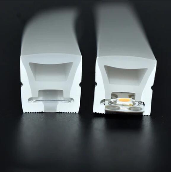 1M/5M/10M/20M Pack of T1212 LED Neon Light Housing Kit with End Caps and Mounting Clips, Flexible Neon Channel Fit for 8mm Wide LED Strip Lights