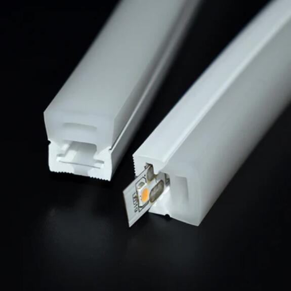 1M/5M/10M/20M Pack of T1212 3 Sides Postive Lighting Flexible LED Neon Light Housing Kit with End Caps and Mounting Clips Fit for 8mm Wide LED Strip