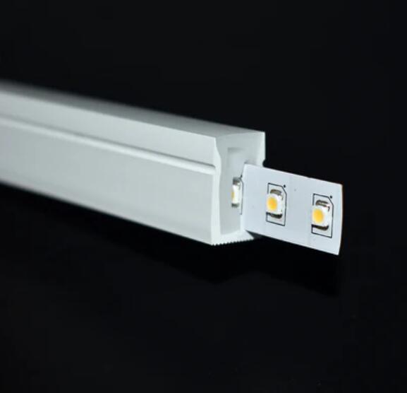1M/5M/10M/20M Pack of T1220 One Face Edge Lighting LED Neon Light Housing Kit with End Caps and Mounting Clips, Flexible Neon Channel Fit for 12mm Wide LED Strip Lights