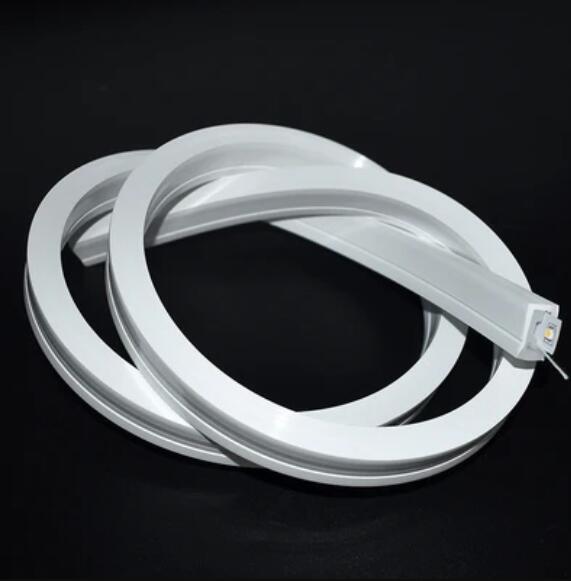 1M/5M/10M/20M Pack of T1220 3 Sides Edge Lighting LED Neon Light Housing Kit with End Caps and Mounting Clips, Flexible Neon Channel Fit for 10mm Wide LED Strip Lights