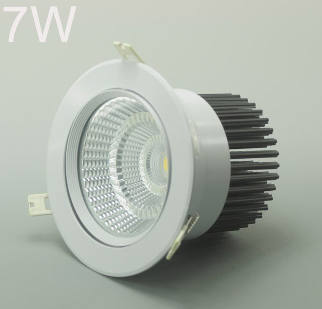 LED Spotlight 7W Cut-out  72MM Diameter 3.2" White Recessed LED Dimmable/Non-Dimmable LED Ceiling light