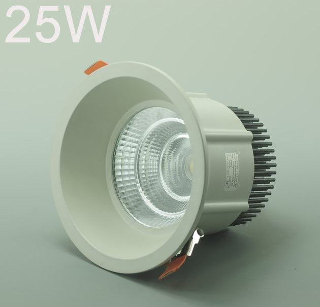 LED Spotlight 25W Cut-out 145MM Diameter 6.3" White Recessed LED Dimmable/Non-Dimmable LED Ceiling light