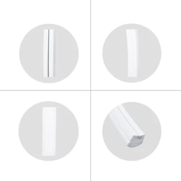 1M/5M/10M/20M Pack of T2016 LED Neon Light Housing Kit with End Caps and Mounting Clips, Flexible Neon Channel Fit for 10mm Wide LED Strip Lights