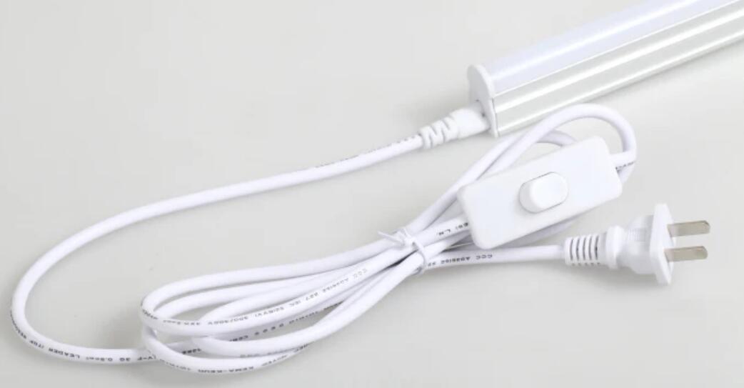 Plug-in Power Plug Cord 6Feet with On/Off Switch On Fit for T5 Integrated LED Tube Light