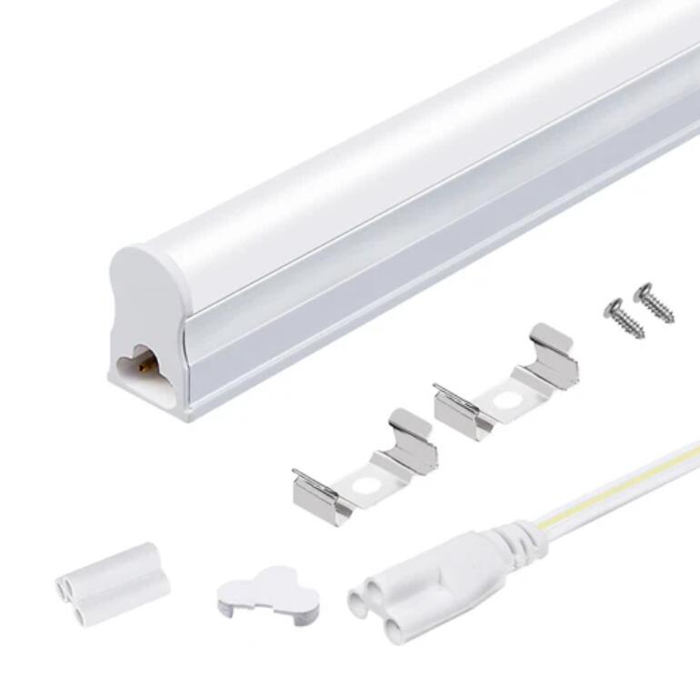 10Pcs Pack 2FT/3FT/4FT AC/DC 12-36V T5 LED Tube Light w/ Milky White Cover