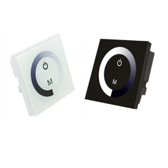 12V-24V DC TM06 Wall Panel Touchable Color Ring LED Dimmer Controller for Single Color LED Strips