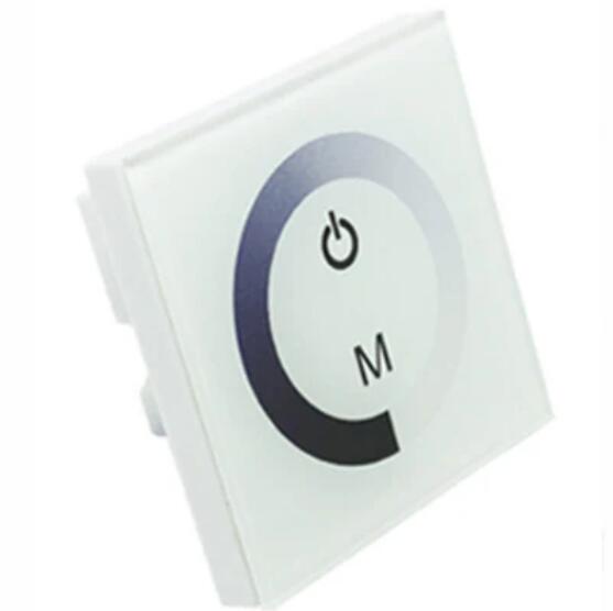 12V-24V DC TM06 Wall Panel Touchable Color Ring LED Dimmer Controller for Single Color LED Strips