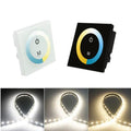 12V-24V DC TM07 Wall Panel Touchable Color Ring LED Controller for Dual White Color Temperature Adjustable LED Strips