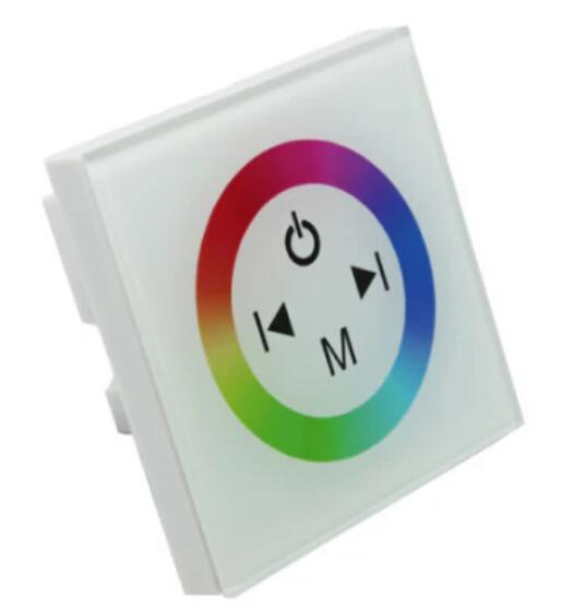 12V-24V DC TM08 Wall Panel Touchable Color Ring LED Controller for RGB Color Changing LED Strips